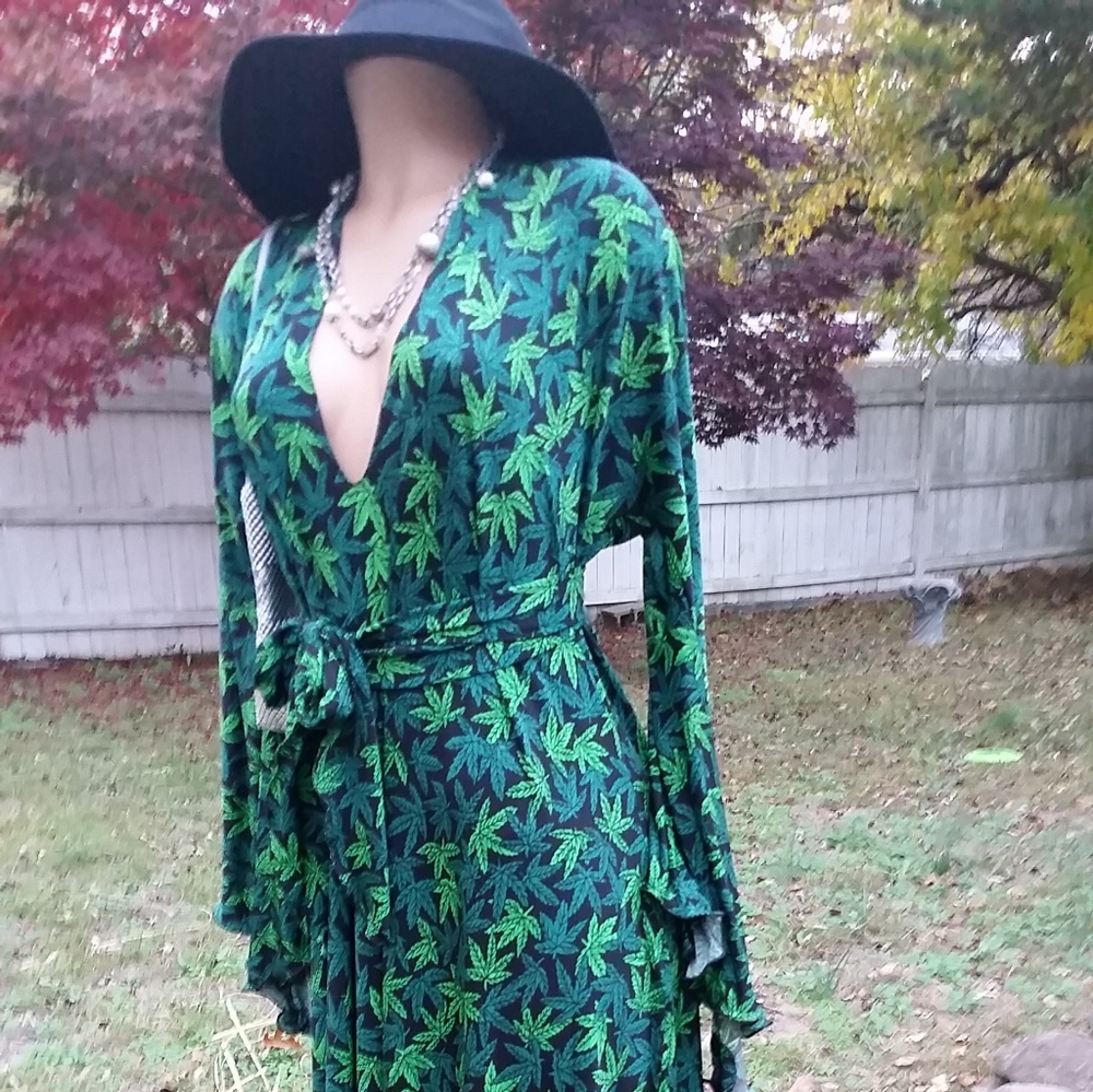 Herbal Pattern Maxi Dress, Mojazz @MoJazz4u